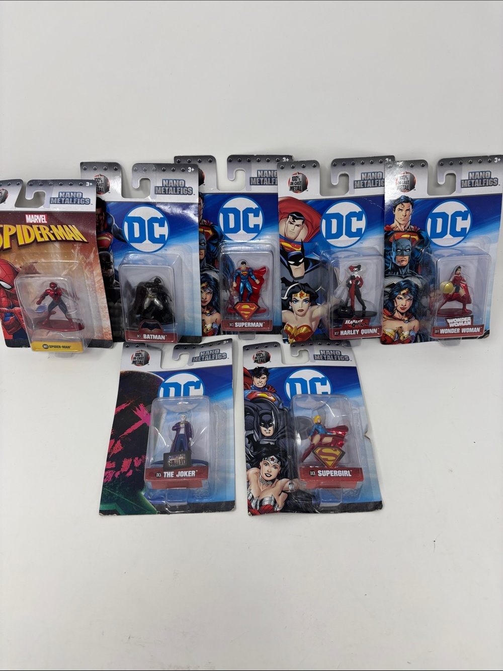 DC Marvel Nano Metalfigs Collectible Figures - Blue, Red & Black 7